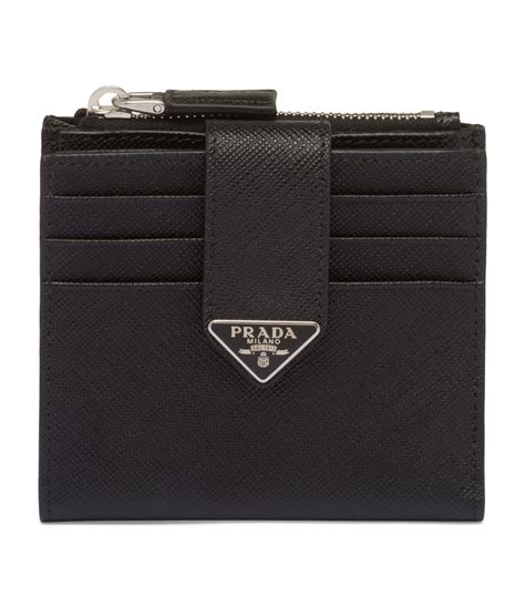 mens prada cardholder|Prada men's bifold wallet.